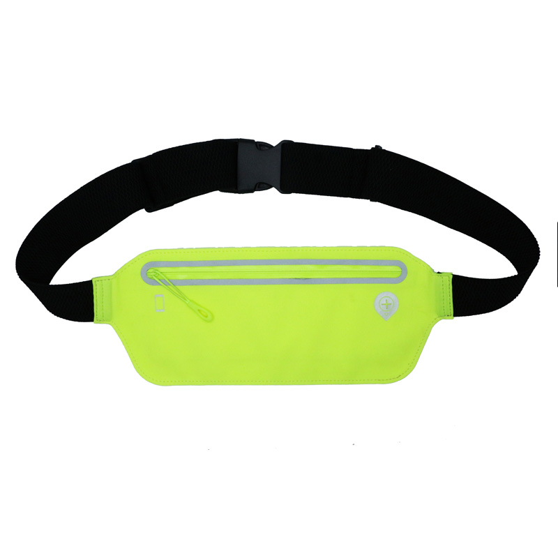 Unisex Sport Waist Bag Pack, Headphone Jack ja Zipper
